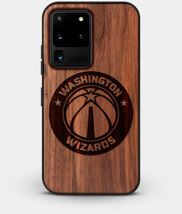 Best Custom Engraved Walnut Wood Washington Wizards Galaxy S20 Ultra Case - Engraved In Nature