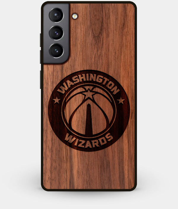 Best Walnut Wood Washington Wizards Galaxy S21 Case - Custom Engraved Cover - Engraved In Nature