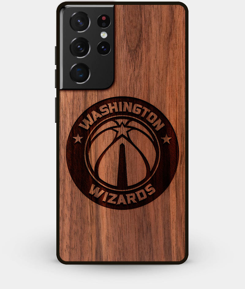 Best Walnut Wood Washington Wizards Galaxy S21 Ultra Case - Custom Engraved Cover - Engraved In Nature