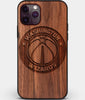 Custom Carved Wood Washington Wizards iPhone 11 Pro Case | Personalized Walnut Wood Washington Wizards Cover, Birthday Gift, Gifts For Him, Monogrammed Gift For Fan | by Engraved In Nature