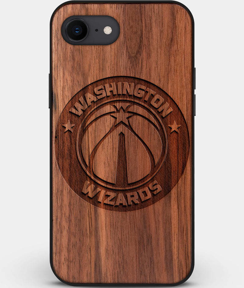 Best Custom Engraved Walnut Wood Washington Wizards iPhone SE Case - Engraved In Nature