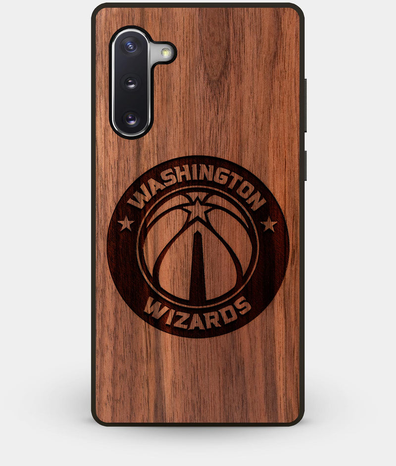 Best Custom Engraved Walnut Wood Washington Wizards Note 10 Case - Engraved In Nature