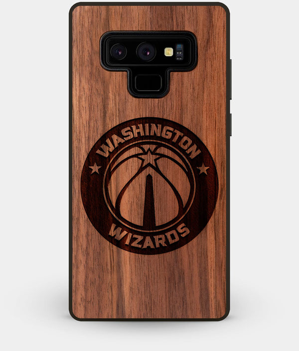 Best Custom Engraved Walnut Wood Washington Wizards Note 9 Case - Engraved In Nature