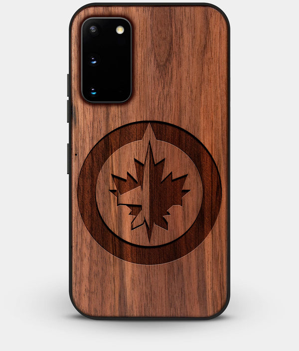 Best Walnut Wood Winnipeg Jets Galaxy S20 FE Case - Custom Engraved Cover - Engraved In Nature