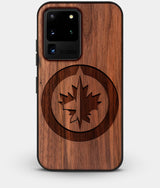 Best Custom Engraved Walnut Wood Winnipeg Jets Galaxy S20 Ultra Case - Engraved In Nature