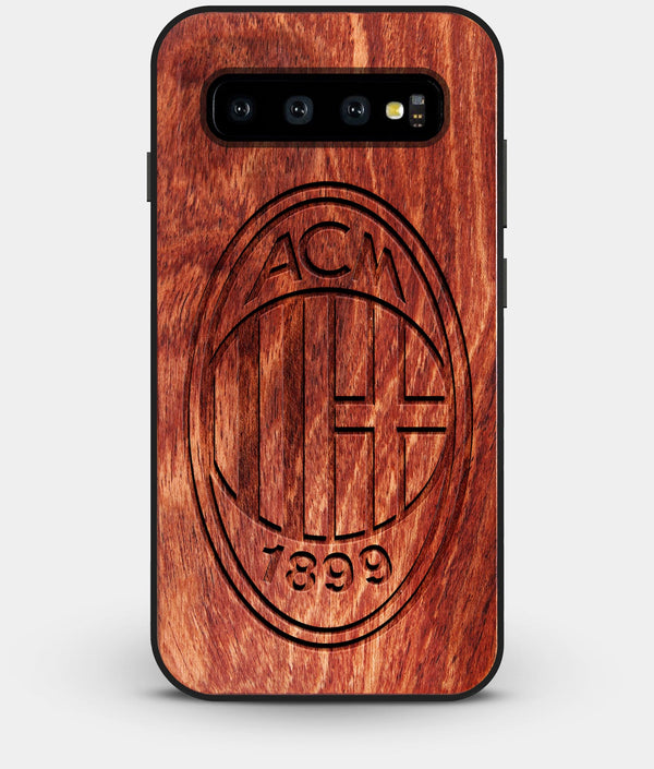 Best Custom Engraved Wood A.C. Milan Galaxy S10 Case - Engraved In Nature