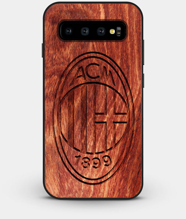 Best Custom Engraved Wood A.C. Milan Galaxy S10 Plus Case - Engraved In Nature