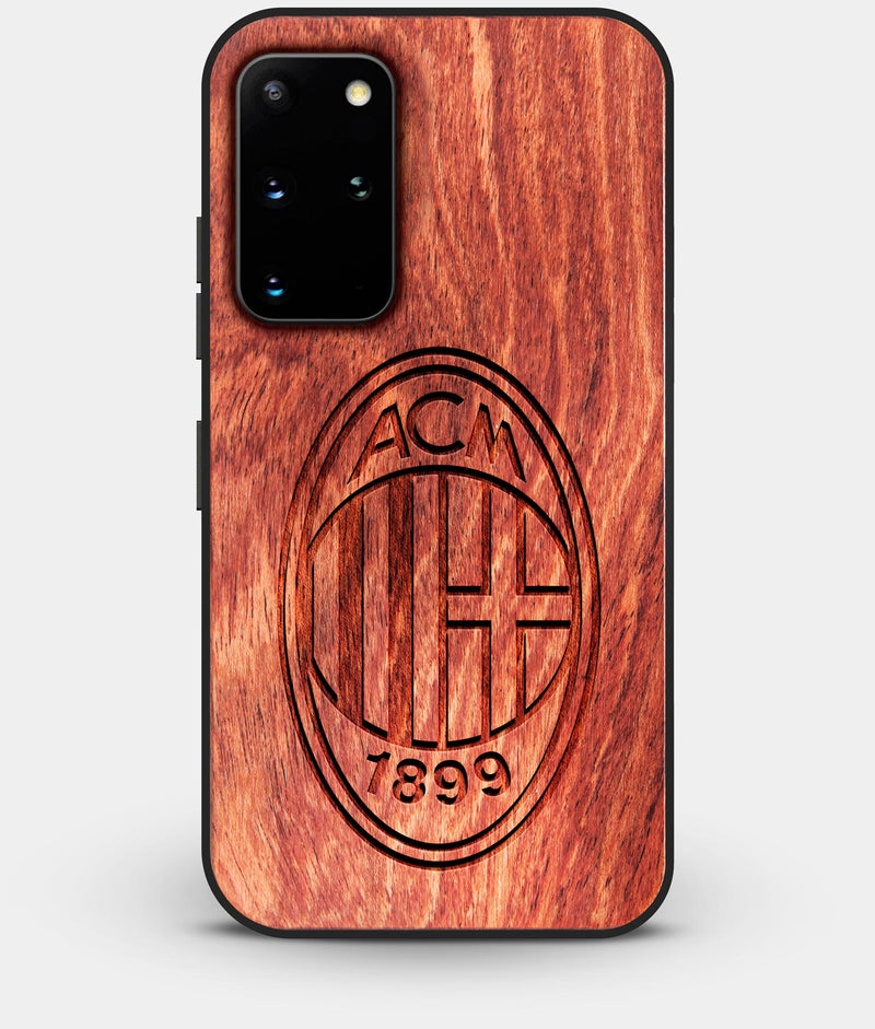 Best Custom Engraved Wood A.C. Milan Galaxy S20 Plus Case - Engraved In Nature