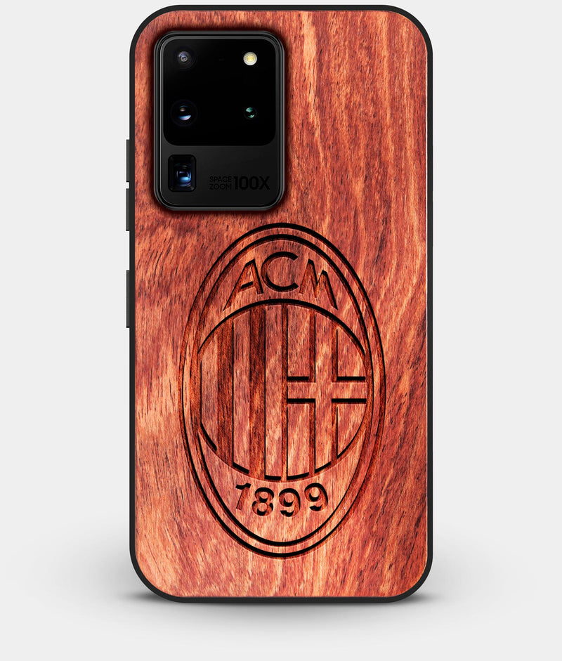 Best Custom Engraved Wood A.C. Milan Galaxy S20 Ultra Case - Engraved In Nature