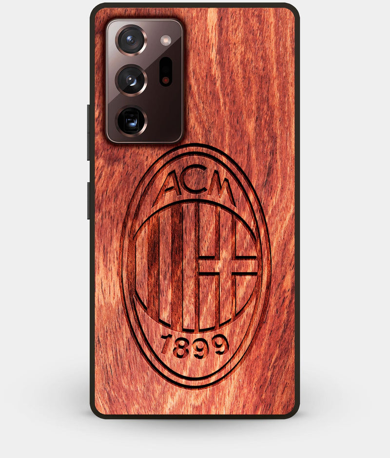 Best Custom Engraved Wood A.C. Milan Note 20 Ultra Case - Engraved In Nature