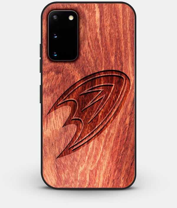 Best Wood Anaheim Ducks Galaxy S20 FE Case - Custom Engraved Cover - Engraved In Nature