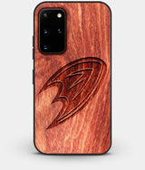 Best Custom Engraved Wood Anaheim Ducks Galaxy S20 Plus Case - Engraved In Nature