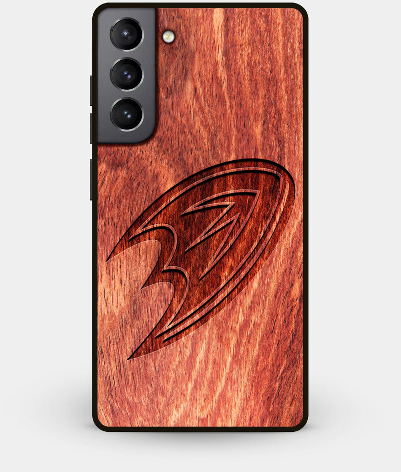 Best Wood Anaheim Ducks Galaxy S21 Case - Custom Engraved Cover - Engraved In Nature
