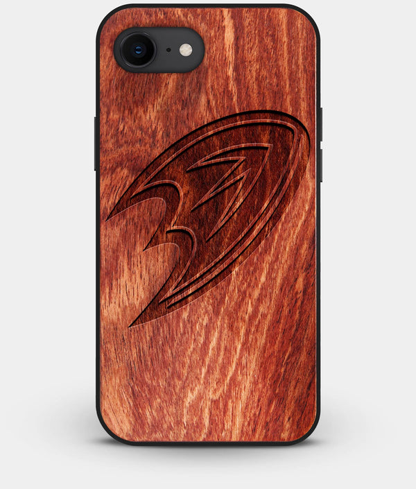 Best Custom Engraved Wood Anaheim Ducks iPhone 8 Case - Engraved In Nature