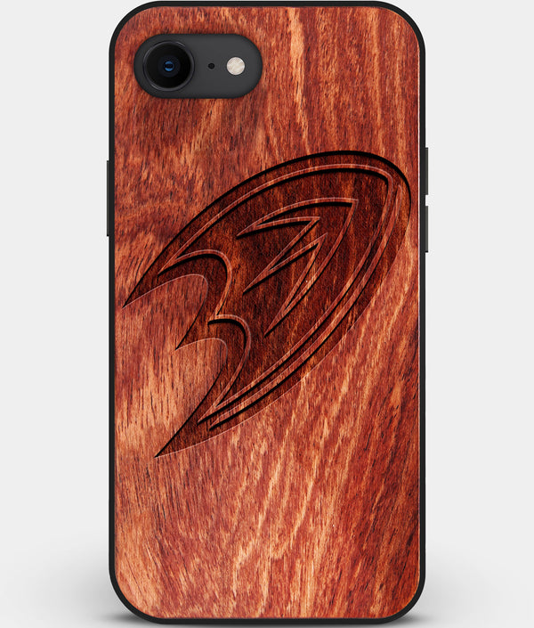 Best Custom Engraved Wood Anaheim Ducks iPhone SE Case - Engraved In Nature