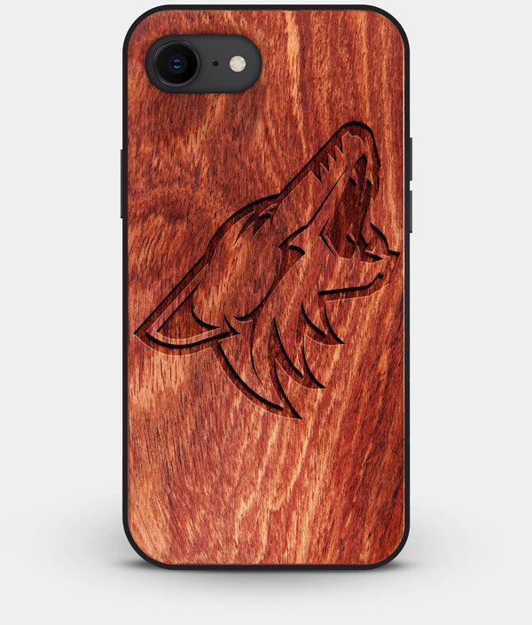 Best Custom Engraved Wood Arizona Coyotes iPhone 8 Case - Engraved In Nature