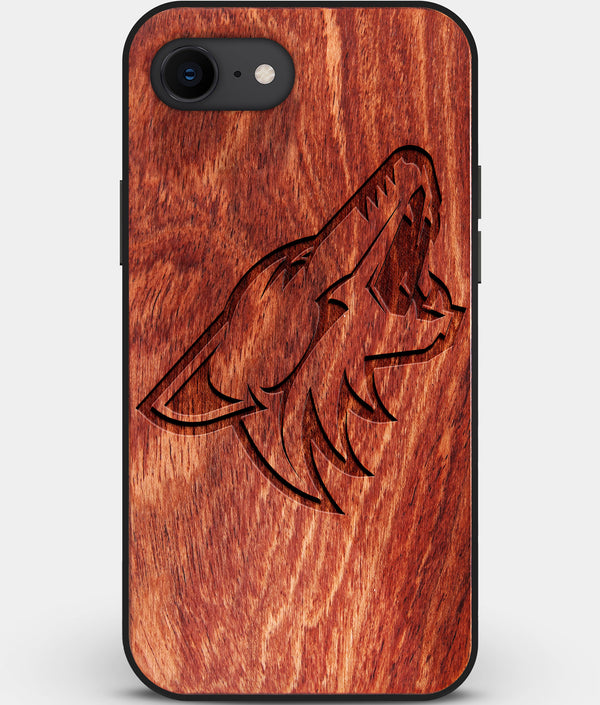 Best Custom Engraved Wood Arizona Coyotes iPhone SE Case - Engraved In Nature