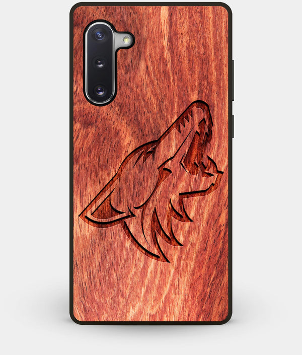 Best Custom Engraved Wood Arizona Coyotes Note 10 Case - Engraved In Nature