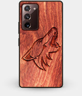 Best Custom Engraved Wood Arizona Coyotes Note 20 Case - Engraved In Nature