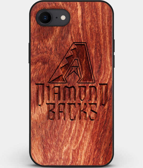 Best Custom Engraved Wood Arizona Diamondbacks iPhone SE Case - Engraved In Nature
