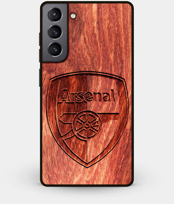 Best Wood Arsenal F.C. Galaxy S21 Case - Custom Engraved Cover - Engraved In Nature