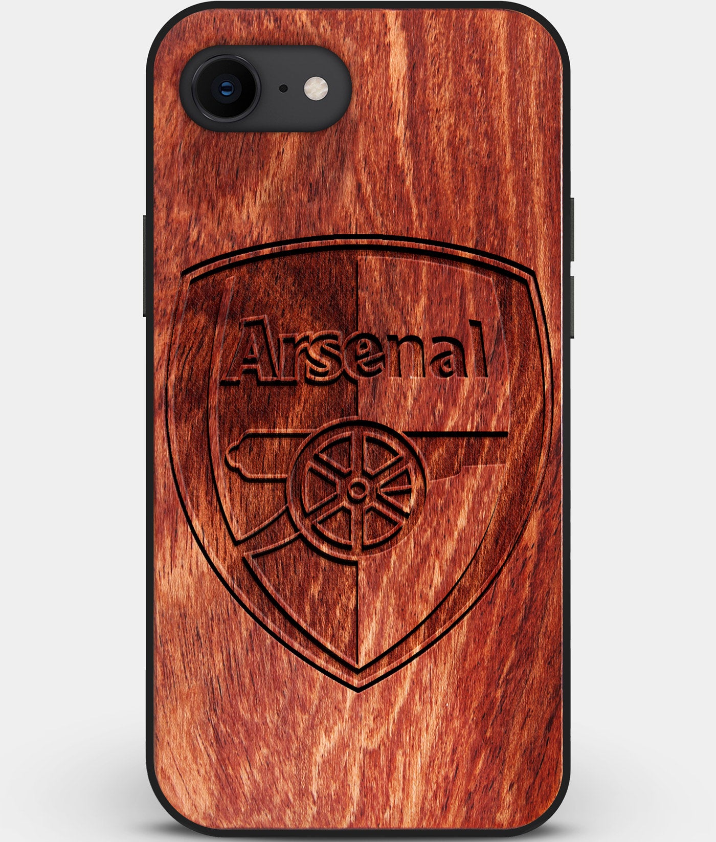Best Custom Engraved Wood Arsenal F.C. iPhone SE Case - Engraved In Nature