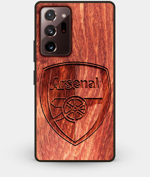 Best Custom Engraved Wood Arsenal F.C. Note 20 Ultra Case - Engraved In Nature