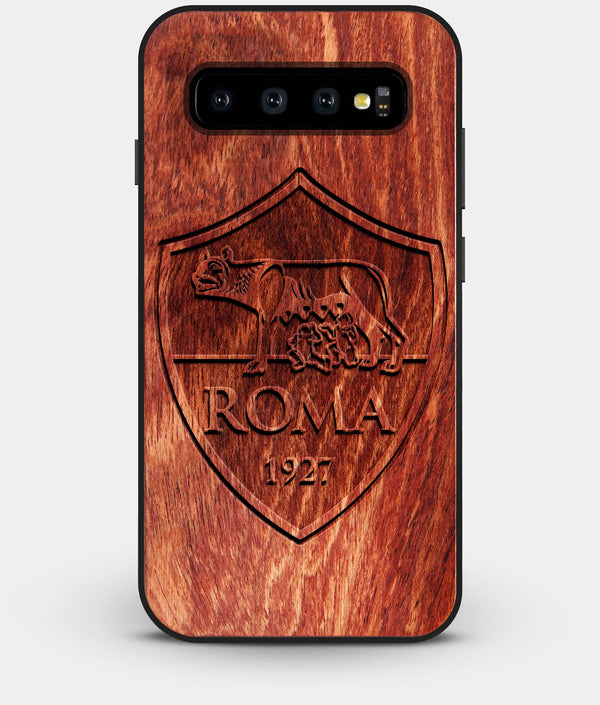 Best Custom Engraved Wood A.S. Roma Galaxy S10 Plus Case - Engraved In Nature
