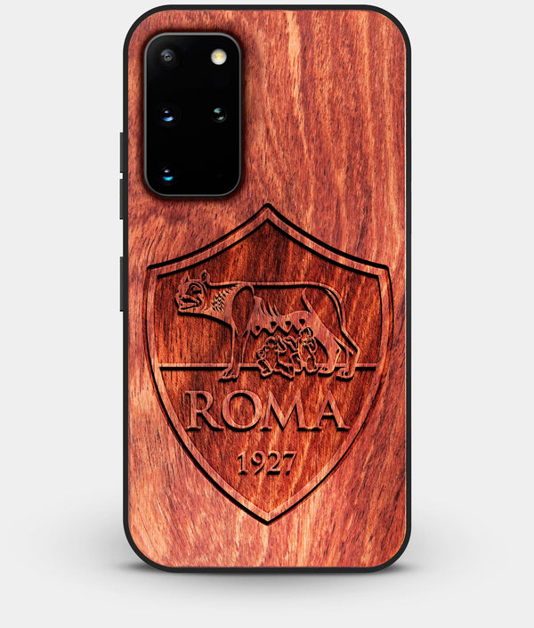 Best Custom Engraved Wood A.S. Roma Galaxy S20 Plus Case - Engraved In Nature