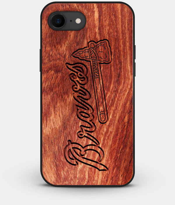 Best Custom Engraved Wood Atlanta Braves iPhone 7 Case - Engraved In Nature