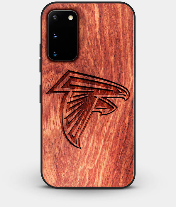Best Wood Atlanta Falcons Galaxy S20 FE Case - Custom Engraved Cover - Engraved In Nature