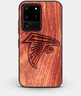 Best Custom Engraved Wood Atlanta Falcons Galaxy S20 Ultra Case - Engraved In Nature