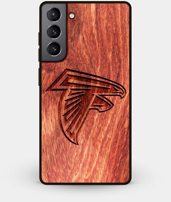 Best Wood Atlanta Falcons Galaxy S21 Case - Custom Engraved Cover - Engraved In Nature
