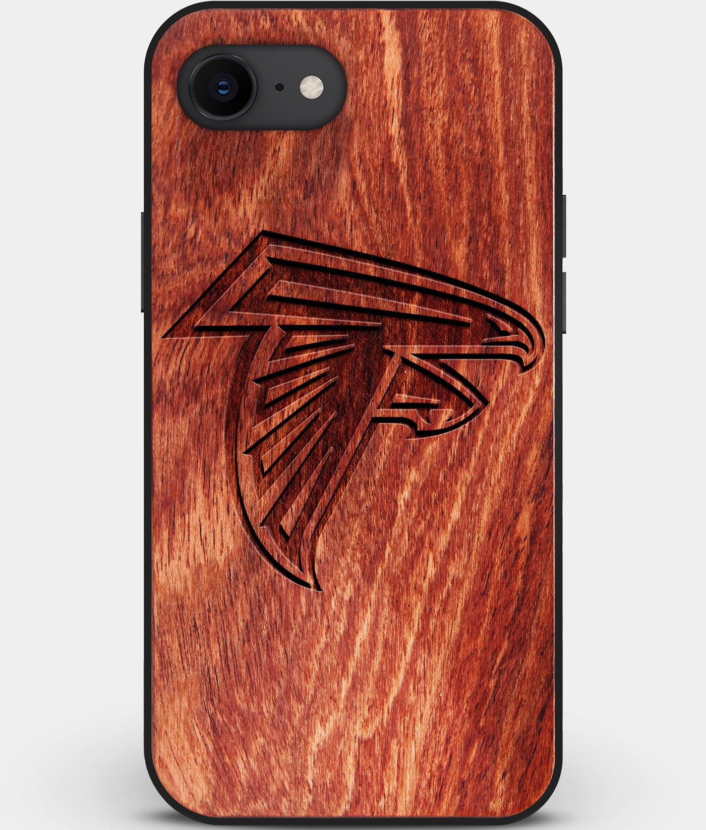 Best Custom Engraved Wood Atlanta Falcons iPhone SE Case - Engraved In Nature
