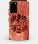 Best Wood Atlanta Hawks Galaxy S20 FE Case - Custom Engraved Cover - Engraved In Nature