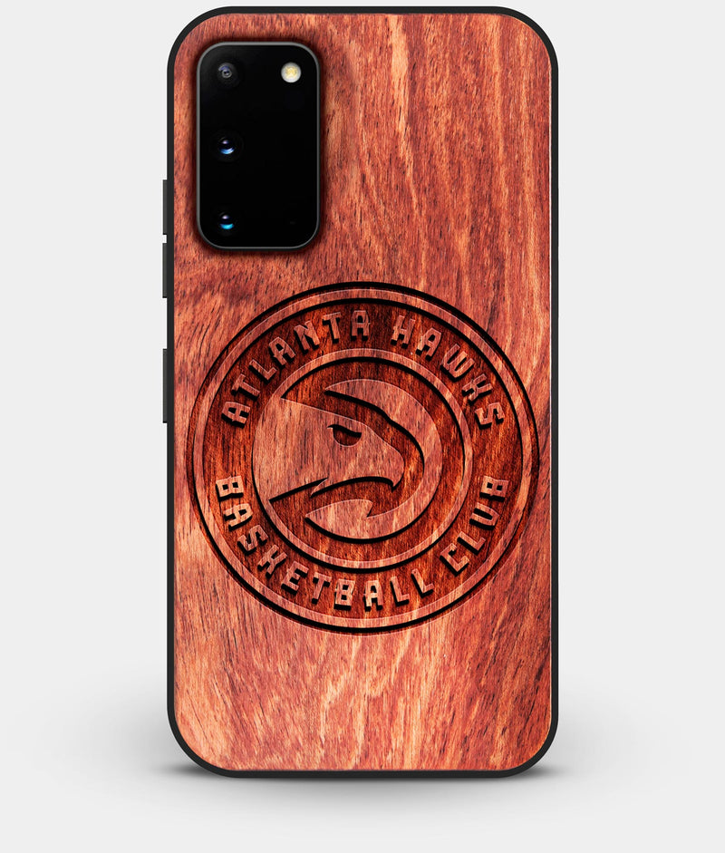 Best Wood Atlanta Hawks Galaxy S20 FE Case - Custom Engraved Cover - Engraved In Nature