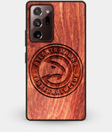 Best Custom Engraved Wood Atlanta Hawks Note 20 Ultra Case - Engraved In Nature