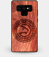 Best Custom Engraved Wood Atlanta Hawks Note 9 Case - Engraved In Nature