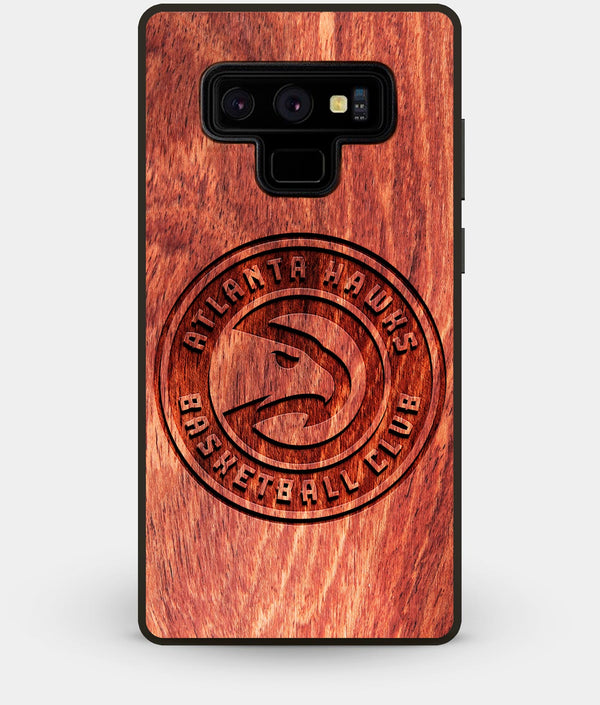 Best Custom Engraved Wood Atlanta Hawks Note 9 Case - Engraved In Nature