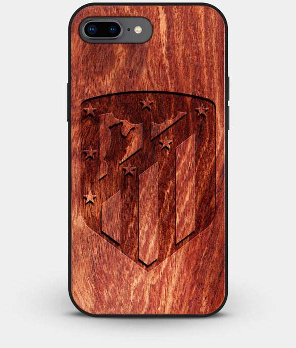 Best Custom Engraved Wood Atletico Madrid iPhone 8 Plus Case - Engraved In Nature