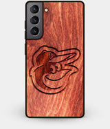 Best Wood Baltimore Orioles Galaxy S21 Plus Case - Custom Engraved Cover - Engraved In Nature