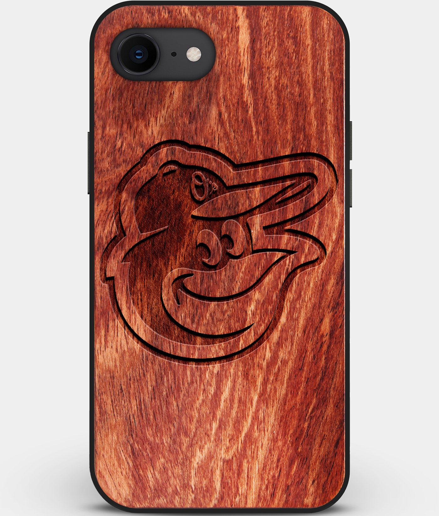 Best Custom Engraved Wood Baltimore Orioles iPhone SE Case - Engraved In Nature
