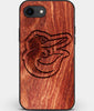 Best Custom Engraved Wood Baltimore Orioles iPhone SE Case - Engraved In Nature