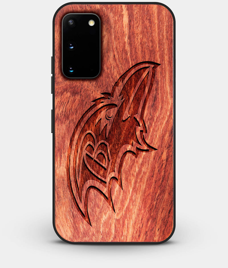 Best Wood Baltimore Ravens Galaxy S20 FE Case - Custom Engraved Cover - Engraved In Nature