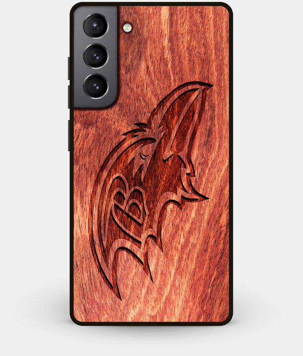 Best Wood Baltimore Ravens Galaxy S21 Plus Case - Custom Engraved Cover - Engraved In Nature