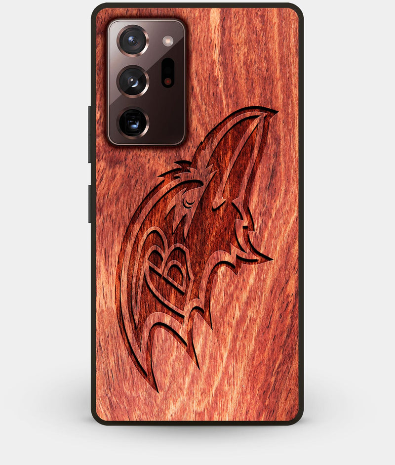 Best Custom Engraved Wood Baltimore Ravens Note 20 Ultra Case - Engraved In Nature