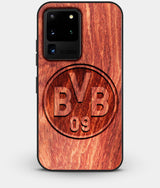 Best Custom Engraved Wood Borussia Dortmund Galaxy S20 Ultra Case - Engraved In Nature