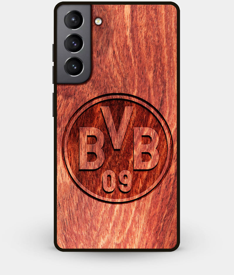 Best Wood Borussia Dortmund Galaxy S21 Case - Custom Engraved Cover - Engraved In Nature