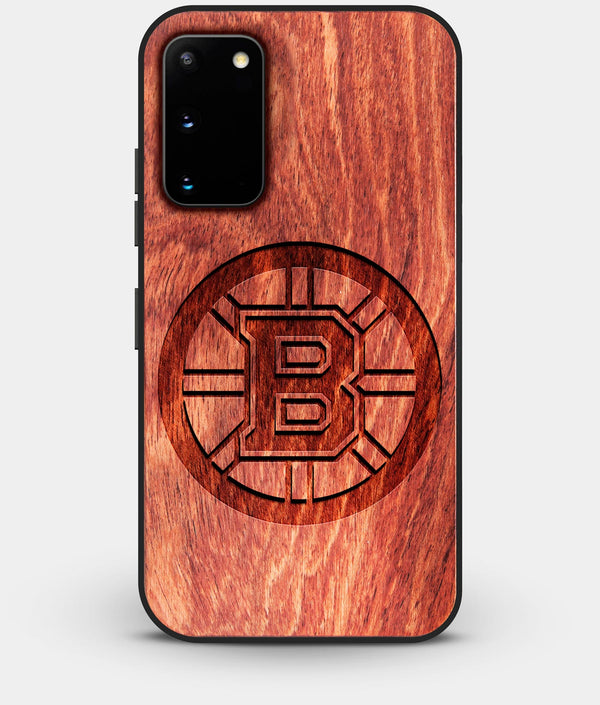 Best Custom Engraved Wood Boston Bruins Galaxy S20 Case - Engraved In Nature