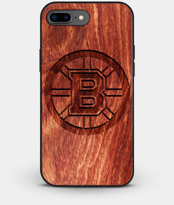 Best Custom Engraved Wood Boston Bruins iPhone 8 Plus Case - Engraved In Nature